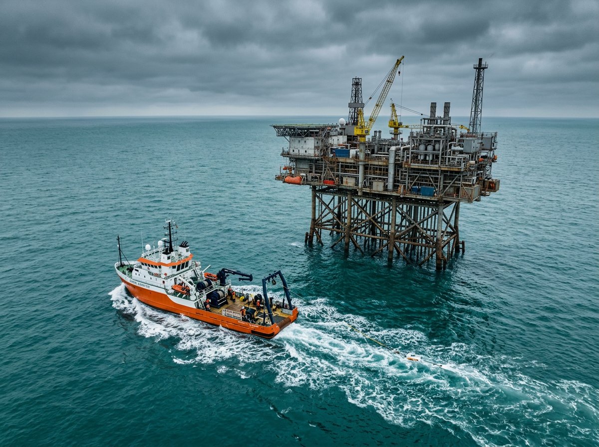Морская платформа — объект изысканий в Каспийском море